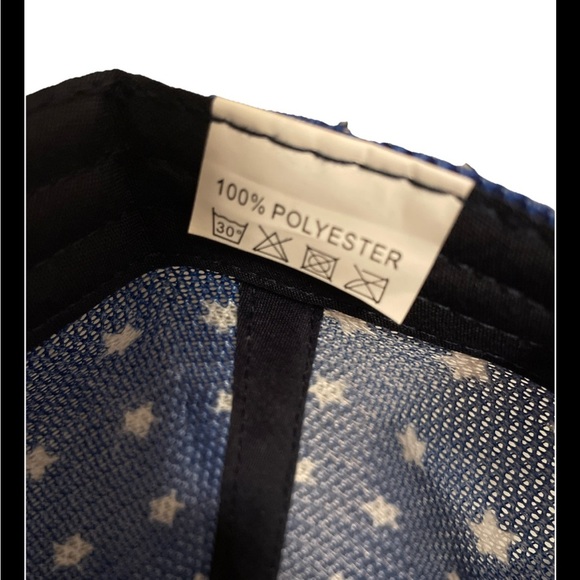 Trucker USA Hat Men’s Unisex American Flag Adjustable Strap EUC Blue Red - Picture 3 of 5